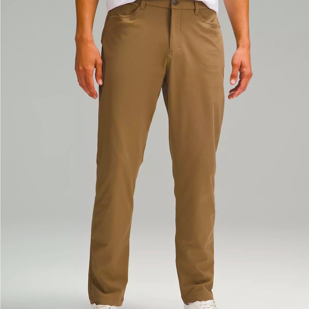 ABC lululemon slim fit tan pants